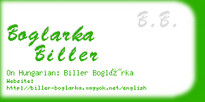 boglarka biller business card